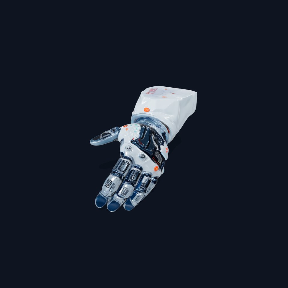 Futuristic Robotic Hand Model Pack